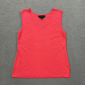 Ming Wang Sleeveless Knit Tank Top Pink Workwear Preppy Capsule Women's Small